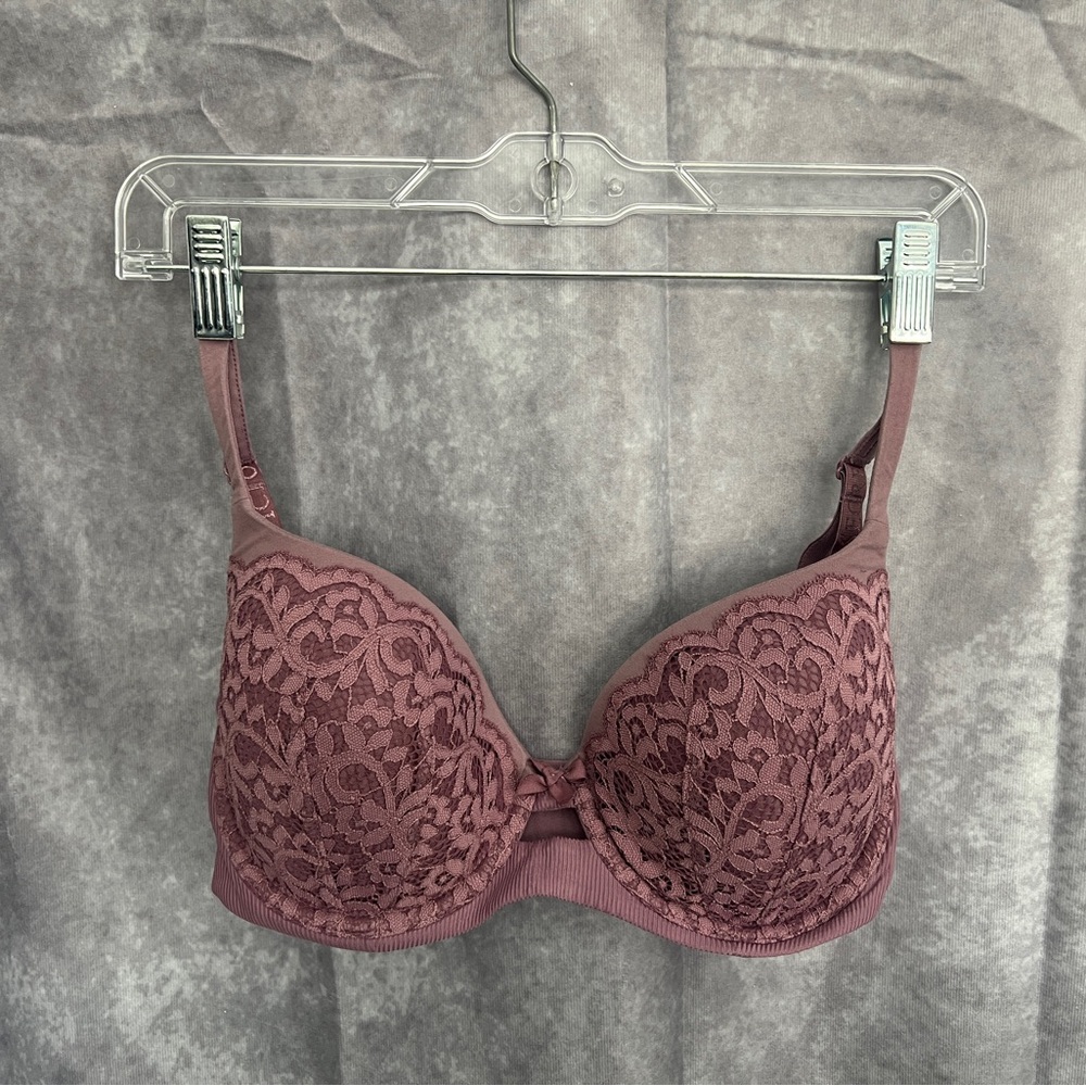 Victoria’s Secret Purple Lined Demi Lace Bra